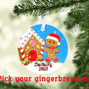 Personalized gingerbread man Ornament  for kids, Personalized Ornament, Christmas Gift For Kids ,Gingerbread ornament for kids
