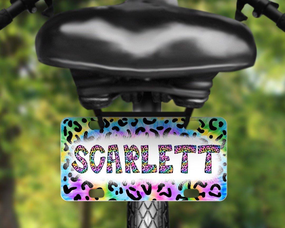 Personalized Bike License Plate Personalized License Plate Etsy