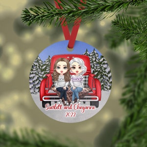 Personalized Best Friend Ornament, Best Friend Ornament, Christmas Gift for Best Friend, Christmas Keepsake, Bestie Christmas Gift