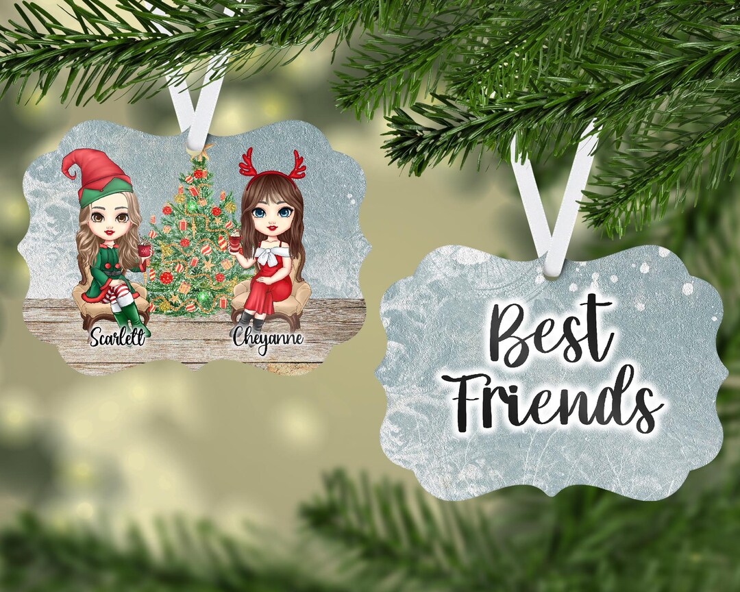 Personalized Best Friend Ornament, Best Friend Ornament,christmas Gift Best Friend Christmas Present