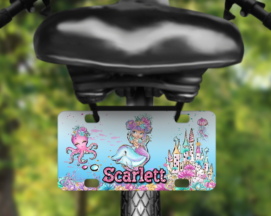Personalized Bike License Plate, Personalized License Plate for Kids