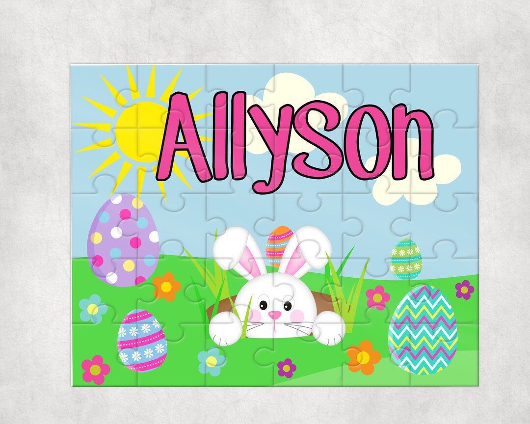 Personalized Easter Puzzle , Personalized Basket Fillers , Easter