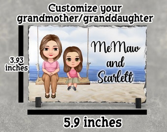 Customized Gift For Grandma, Personalized  Gift For Grandma, Grandma and Granddaughters, Birthday Gift For Grandma, Mothers Day Gift
