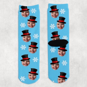 Personalized Photo Socks, Christmas Socks, Personalized Socks, Personalized Christmas Socks