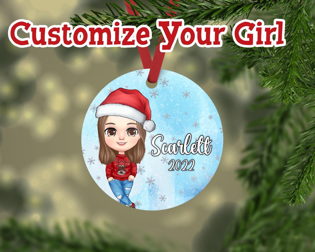 Personalized Christmas Ornament for Kids ,christmas Gift for Girls ...