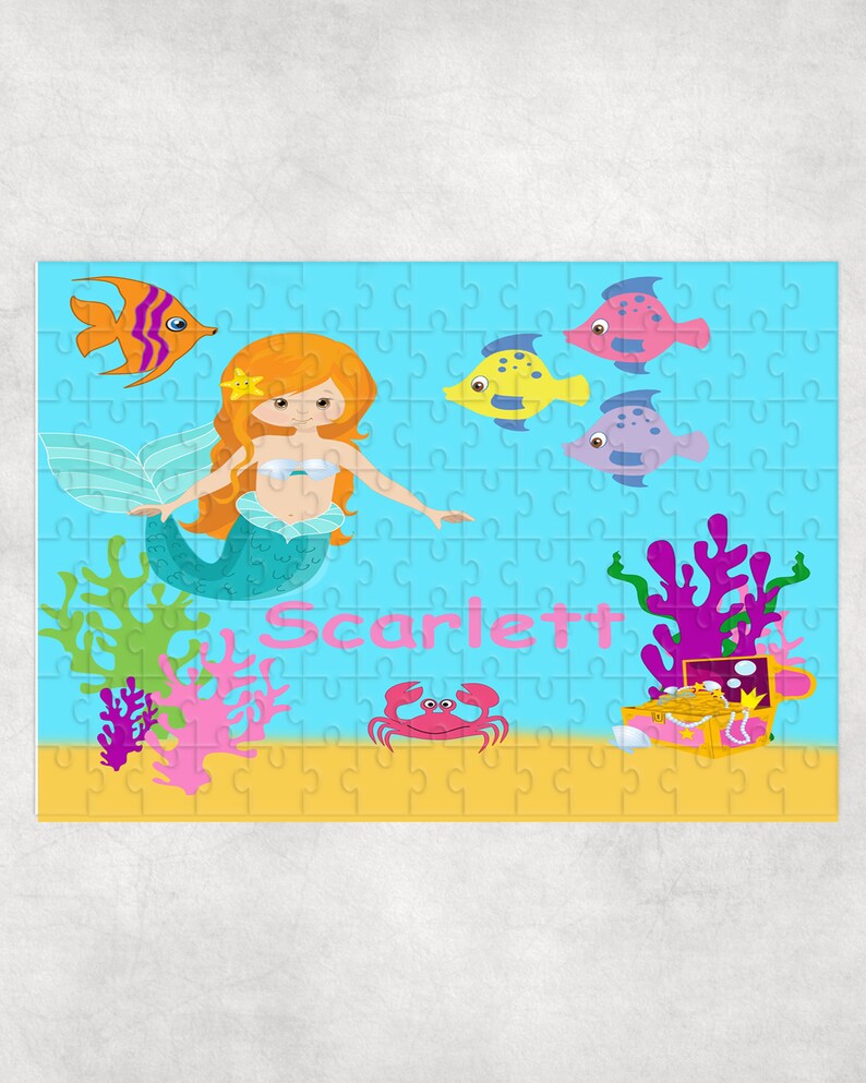 Personalized Mermaid Puzzle | Etsy