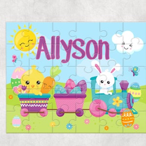 Personalized Easter Puzzle , Personalized Basket Fillers , Easter Basket filler, Easter Present for Girls , Easter Present for boys