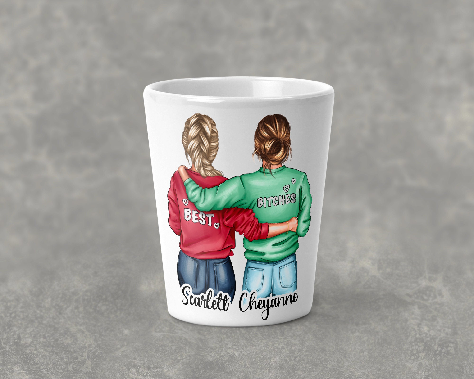 Personalized Best Friend Shot Glass Best Friend Gift Etsy