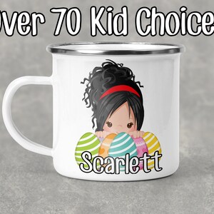 Personalized Kids Easter Mug Mug, Personalized Easter Gift For Kids, Easter Basket Filler For Kids, Easter Gift For Kids, Easter Enamel Mug