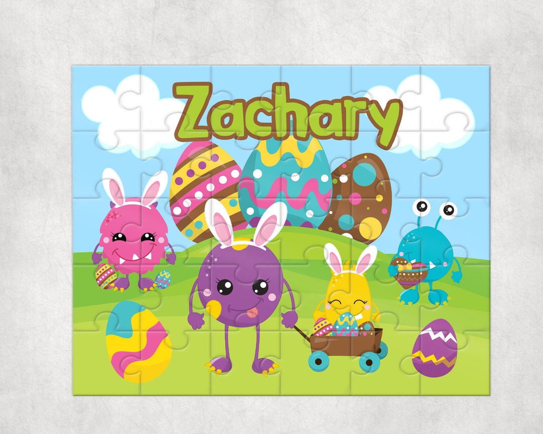 Personalized Easter Puzzle , Personalized Basket Fillers , Easter