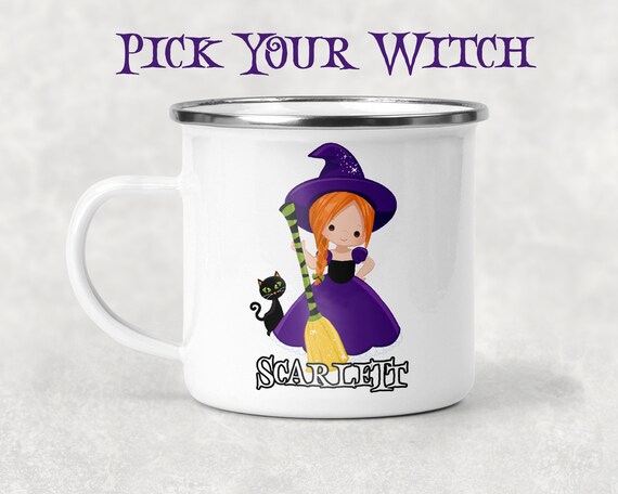 Crisp Halloween Enamel Mug Scene for Your Screen Crisp Halloween Enamel Mug Scene for Your Screen
