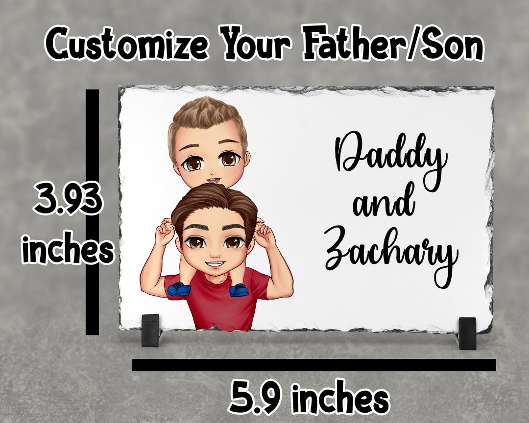 Personalized Gift for Dad, Photo Gift for Dad, Personalized Photo Slate