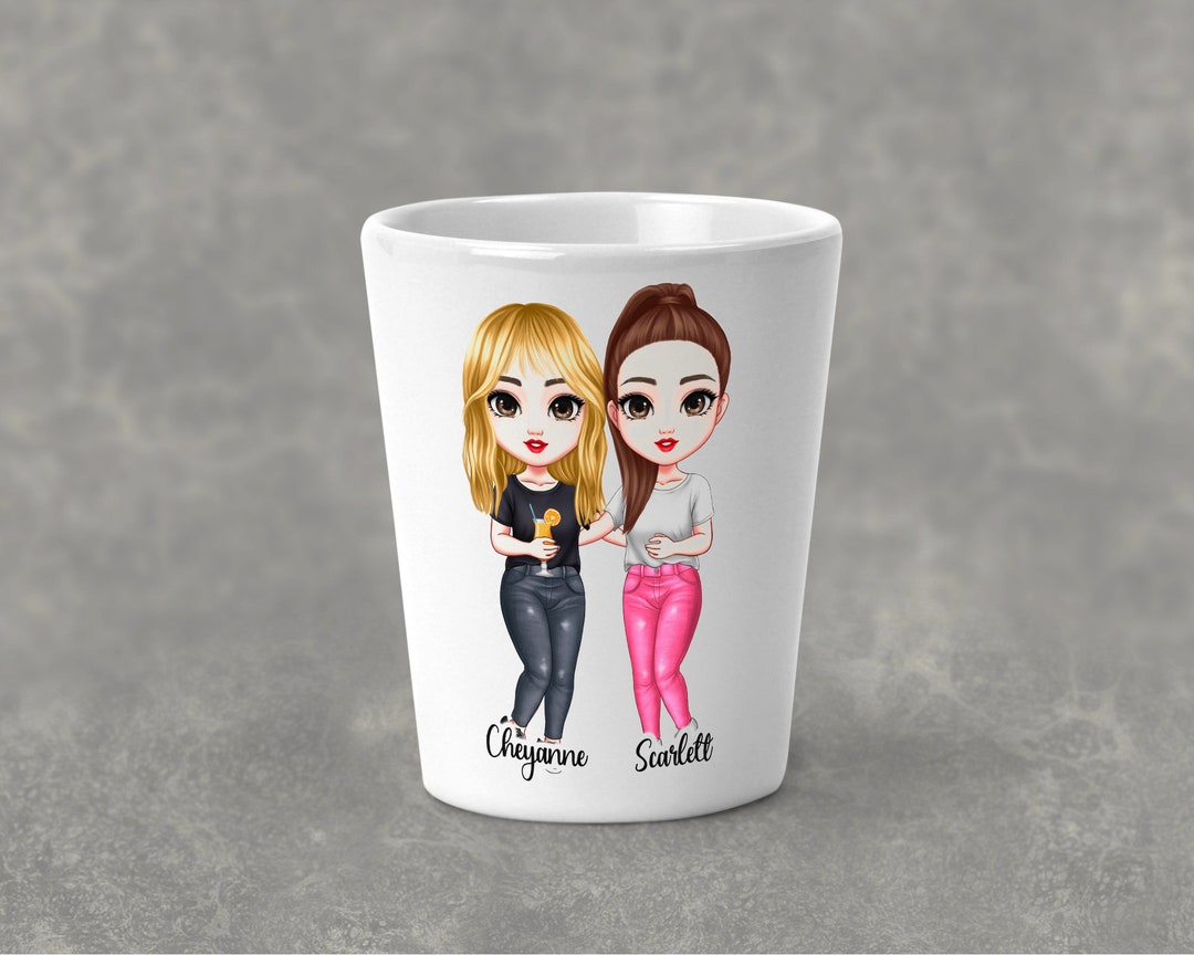 Personalized Best Friend Shot Glass, Best Friend Gift, Personalized