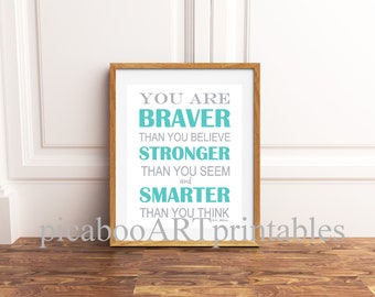 Book quotes art print, quotes wall art, inspirational sayings, baby girl nursery art, baby shower gift, first birthday gift, printable art