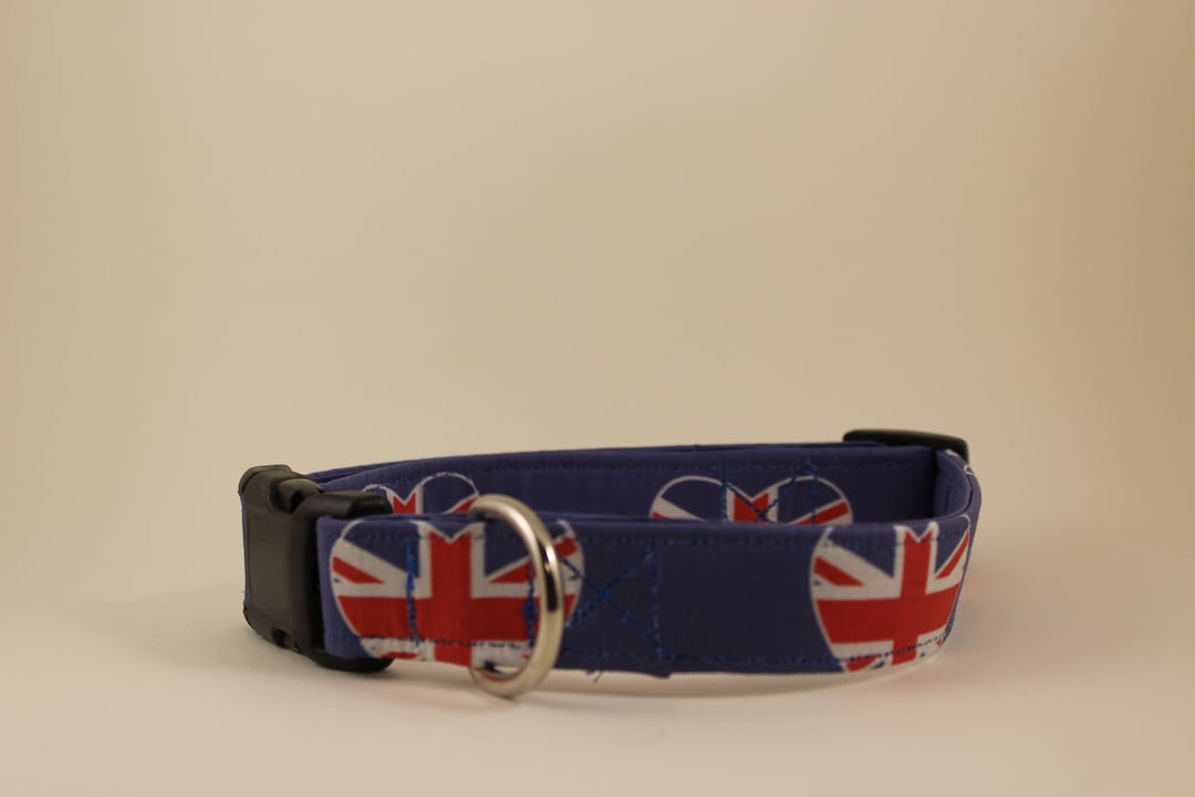 Union Jack Dog Collar Etsy