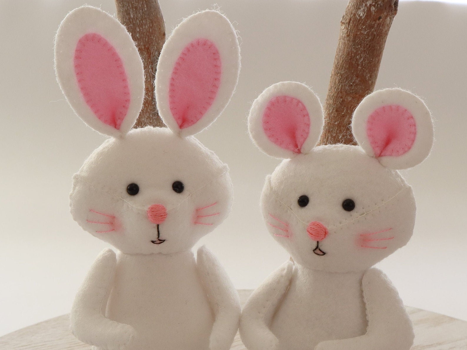 Felt Rabbits To Make Rabbit PDF Sewing Pattern | Felt Rabbit | DIY Project, Digital Download ...