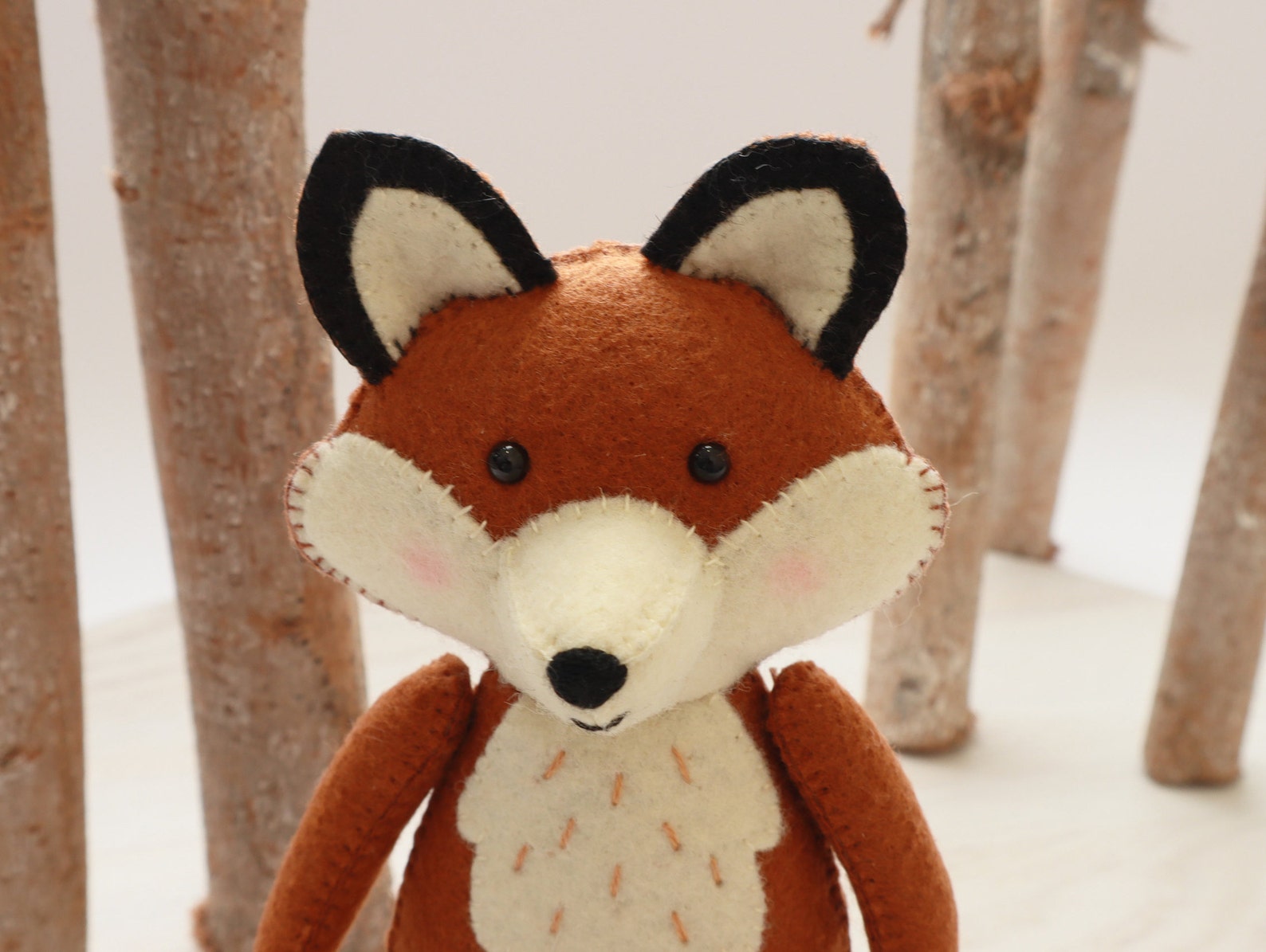Fox PDF Sewing Pattern | Fox in the Forest | Felt Animal Pdf Pattern - Etsy