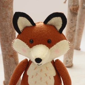 Fox PDF Sewing Pattern | Fox in the Forest | felt animal pdf pattern