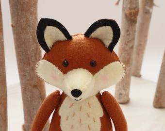 Fox PDF Sewing Pattern | Fox in the Forest | felt animal pdf pattern