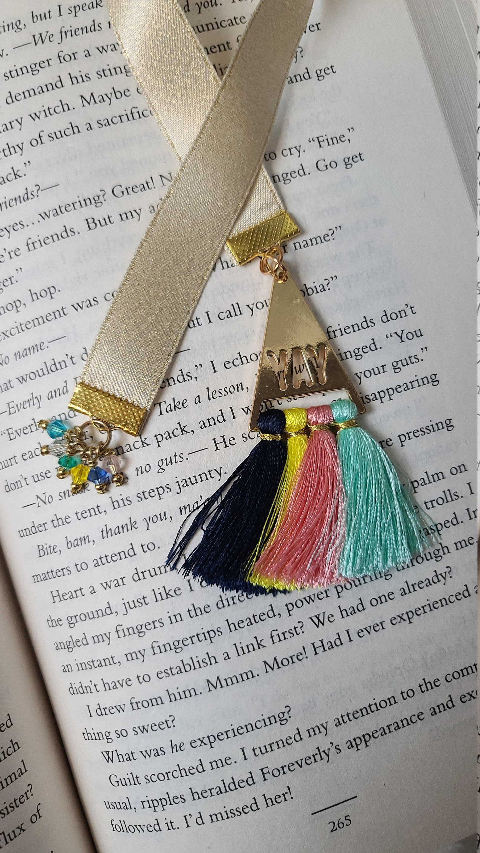 Yay Tassels Bookmark Tassel Bookmark Ribbon Bookmarks Etsy