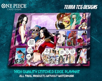 ボア・ハンコック ワンピース TCG プレイマット：ステッチエッジ
