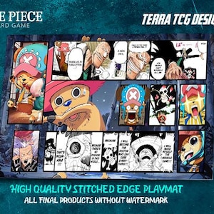 Tony Tony Chopper Custom Playmat Design für den One Piece Trading Card Game Leiter Tony Tony Chopper Stitched Edge OP08