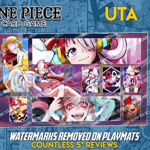 Uta One Piece TCG Custom Playmat Design for the One Piece Trading Card Game Leader Uta Stitched Edge OPTCG Uta Uta No Mi Fruit