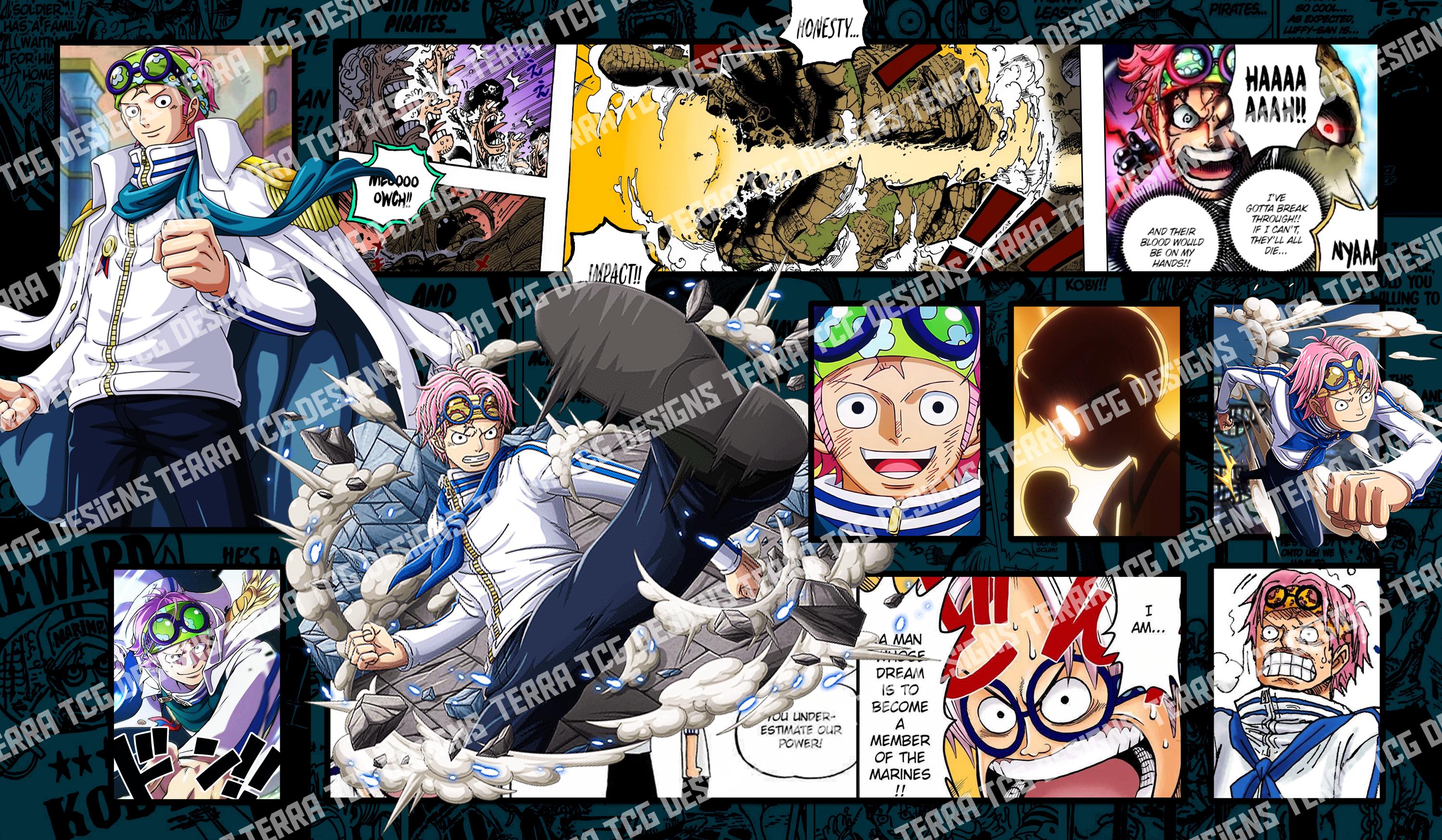 コビー ワンピース TCG プレイマット: ステッチエッジデザイン OP11