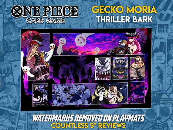 ゲッコー・モリア＆ペローナ ワンピースTCGプレイマット：スリラー