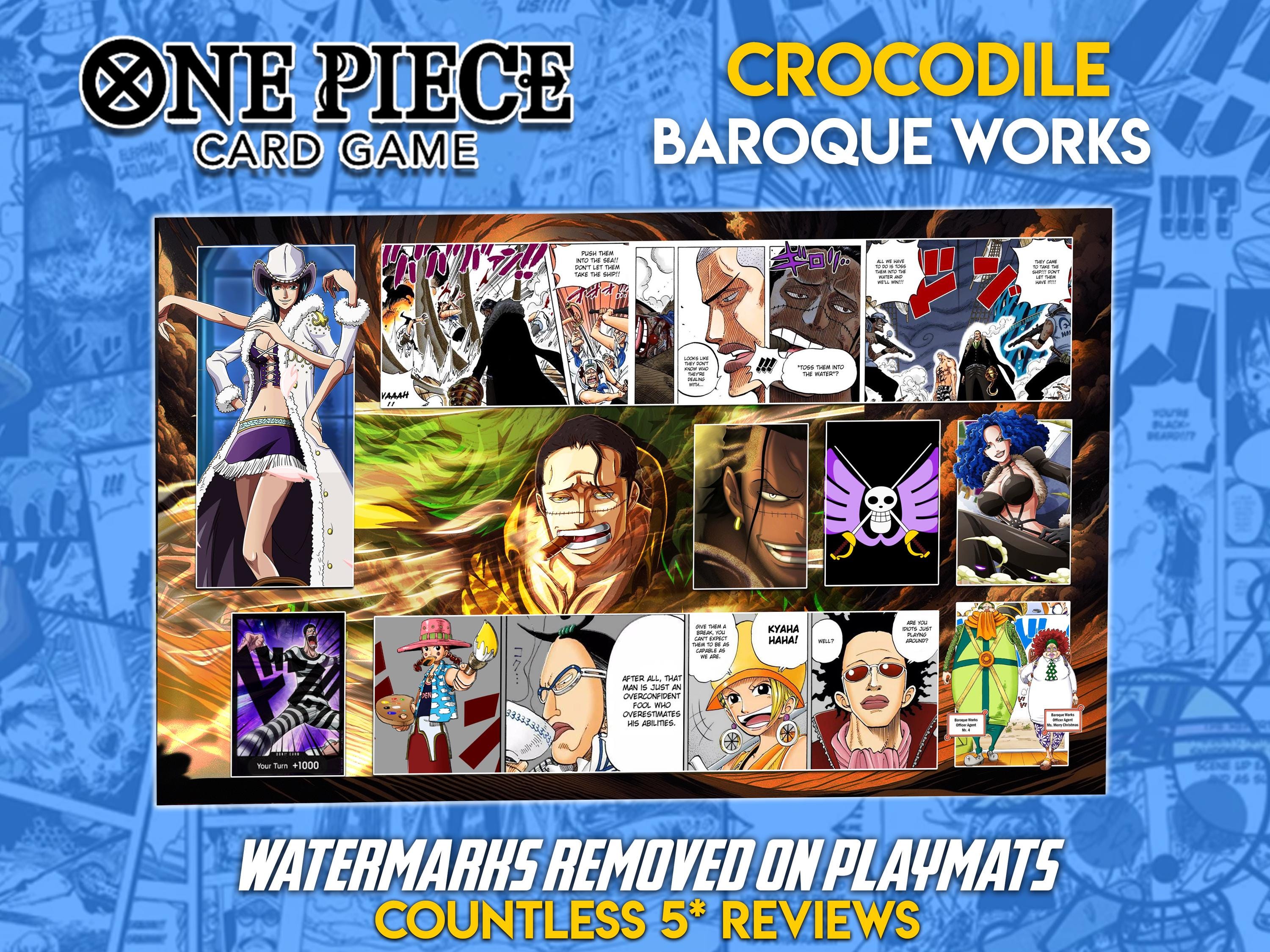 クロコダイル・バロックワークス ワンピースTCGプレイマット：ステッチ