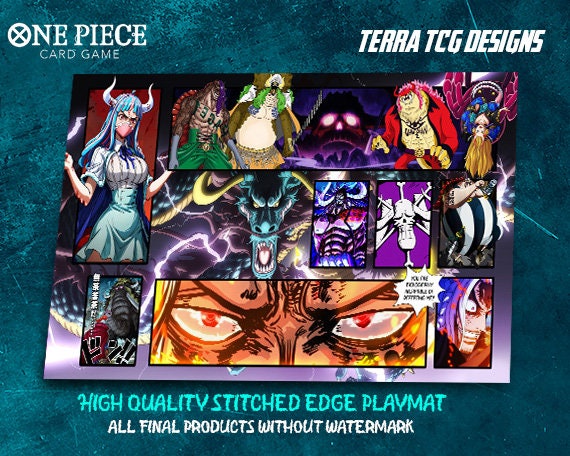 Buy One Piece TCG Playmat: Animal Kingdom Kaido, Stitched Edge Online in  India - Etsy
