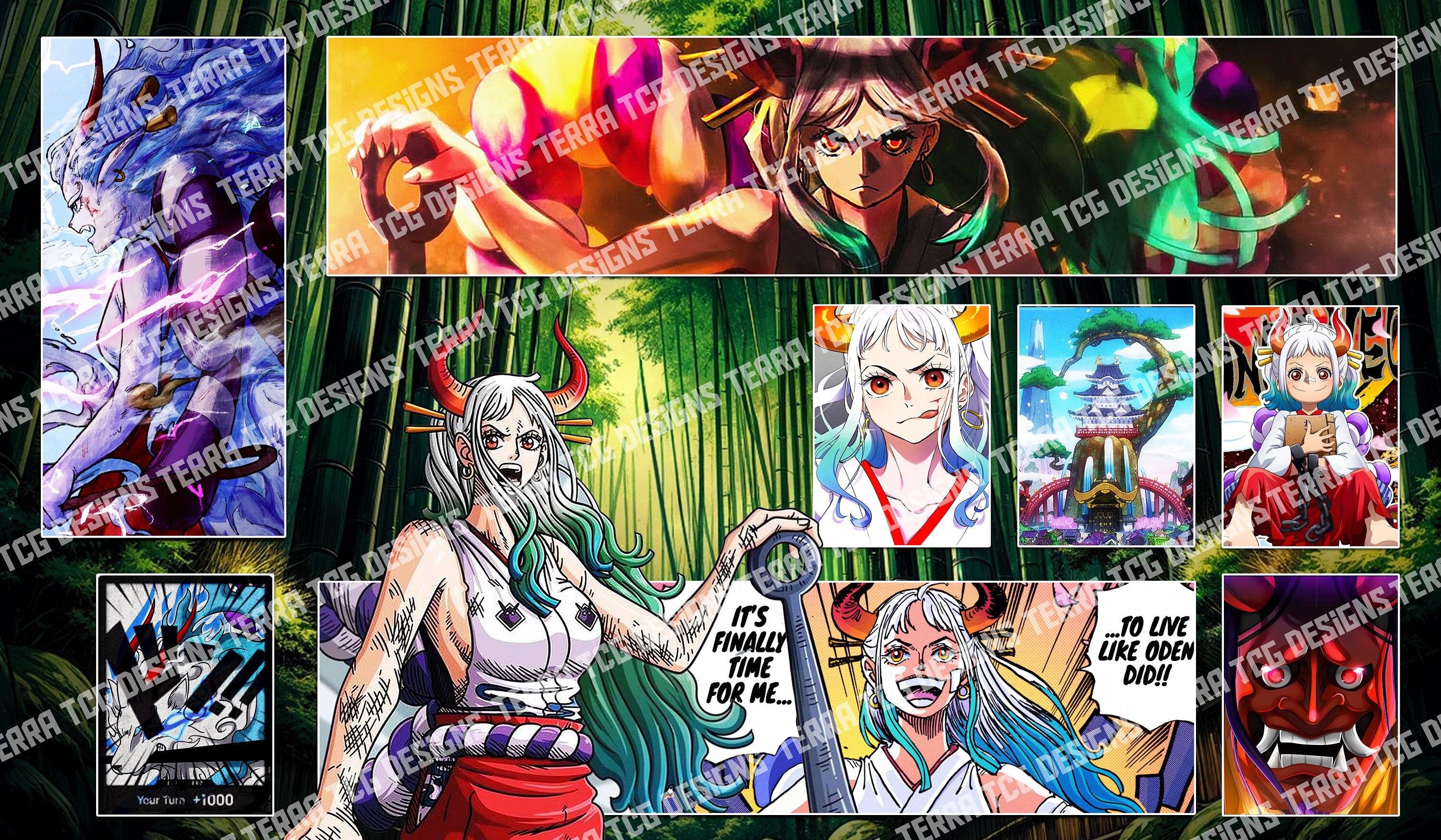 ヤマト ワンピース TCG プレイマット ステッチエッジ OP06 リーダー