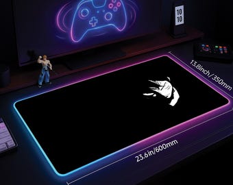 Minimalist One Piece Anime Desk Mat: Gamer Mouse Pad, Luffy Edition