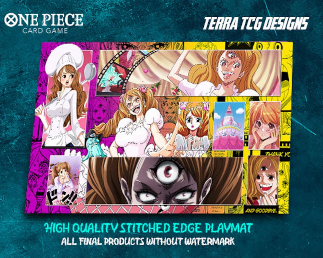 Charlotte Pudding One Piece TCG Playmat: Stitched Edge Design - Etsy Israel