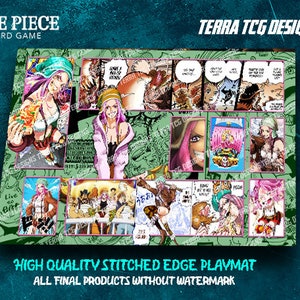 Bijoux Bonney One Piece TCG Design de tapis de jeu personnalisé pour le leader du jeu de cartes à collectionner One Piece Bonney Bord cousu OP07