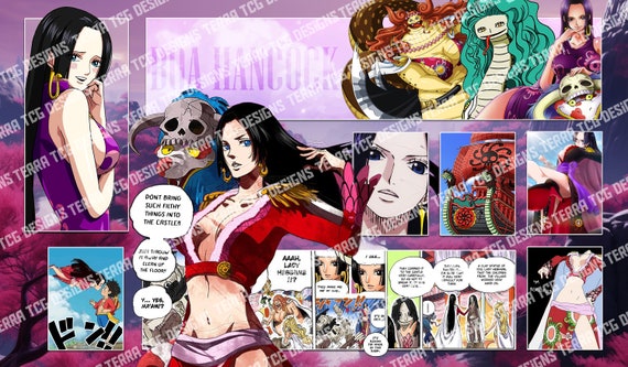 ボア・ハンコック ワンピース TCG プレイマット：ステッチエッジ