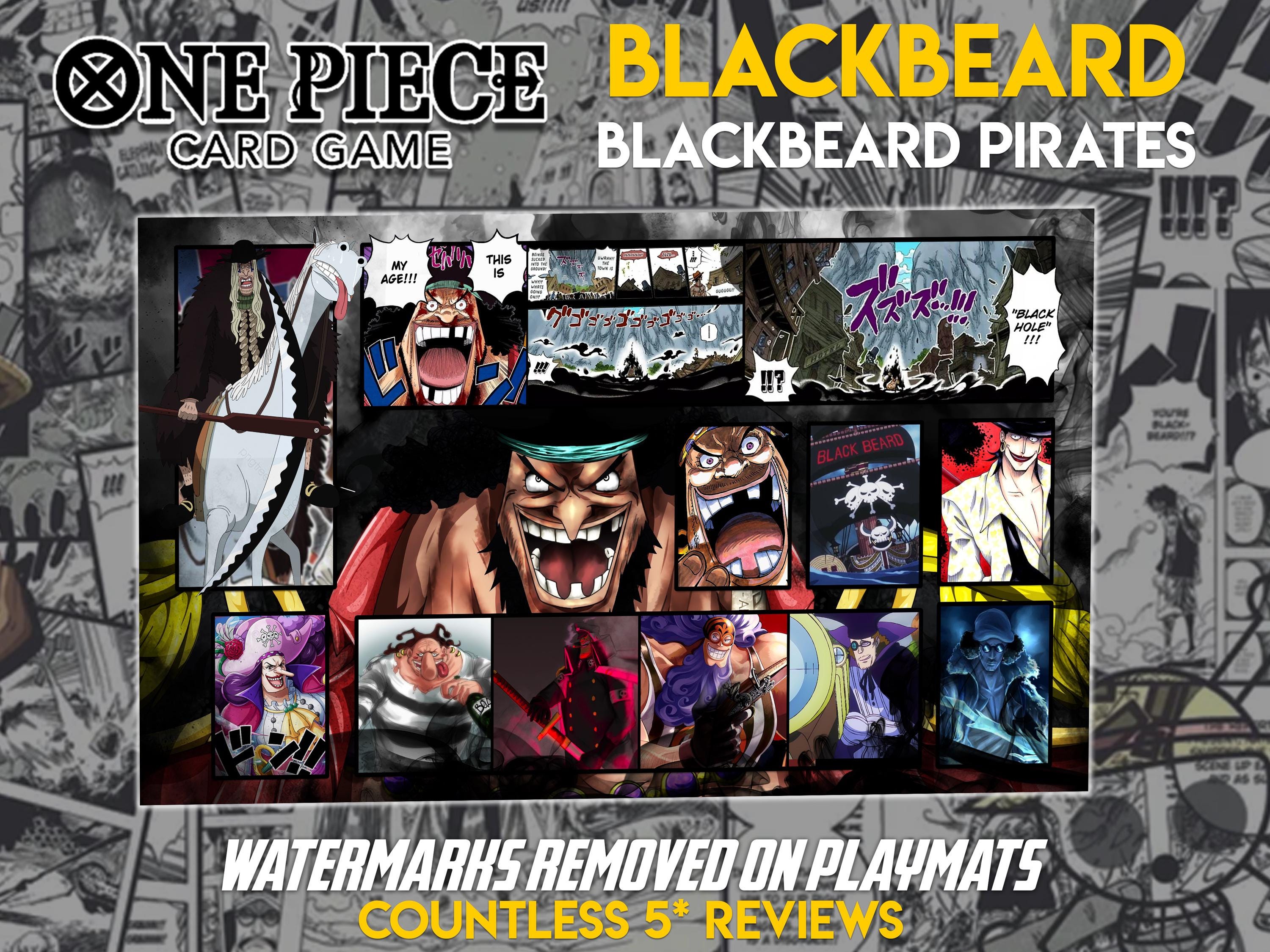 黒ひげ海賊団 TCG プレイマット: ワンピース トレーディングカード