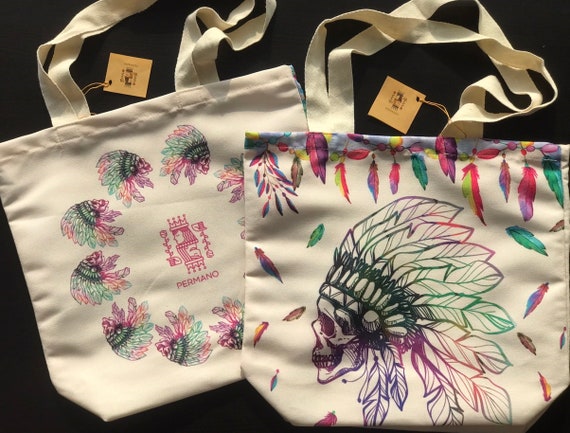 Shopping Bag, Cotton Bag, Printed, Minimalist, Totebag, Fabric Bag