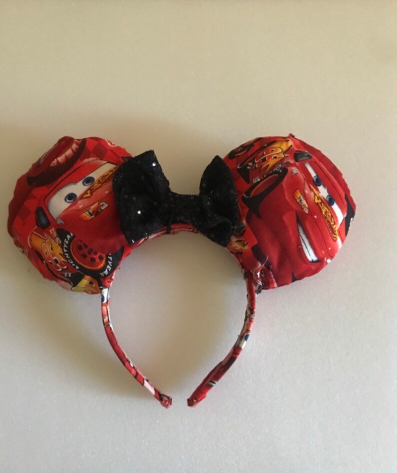 Custom Disney Ears Lightning McQueen CARS Etsy