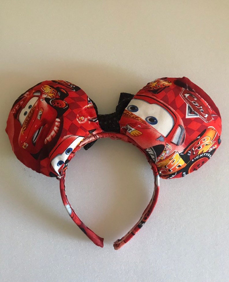 Custom Disney Ears Lightning McQueen CARS Etsy