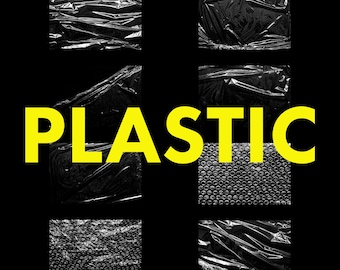 8 Plastic Overlay Textures, Realistic Plastic Bag Texture, Clingwrap Effect, Grunge Graphic Design Textures