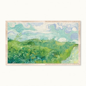 Frame TV Art | Van Gogh TV Art |  Frame TV Art Vintage | Vincent Van Gogh Green Wheat Fields