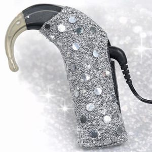 Cochlear Implant Sleeve Cover | Sparkly CI Processor Protector | Cochlear Implant Accessory | Cochlear Implant Protection Cover