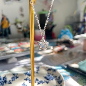 Sliver Starry Pendant Necklace
