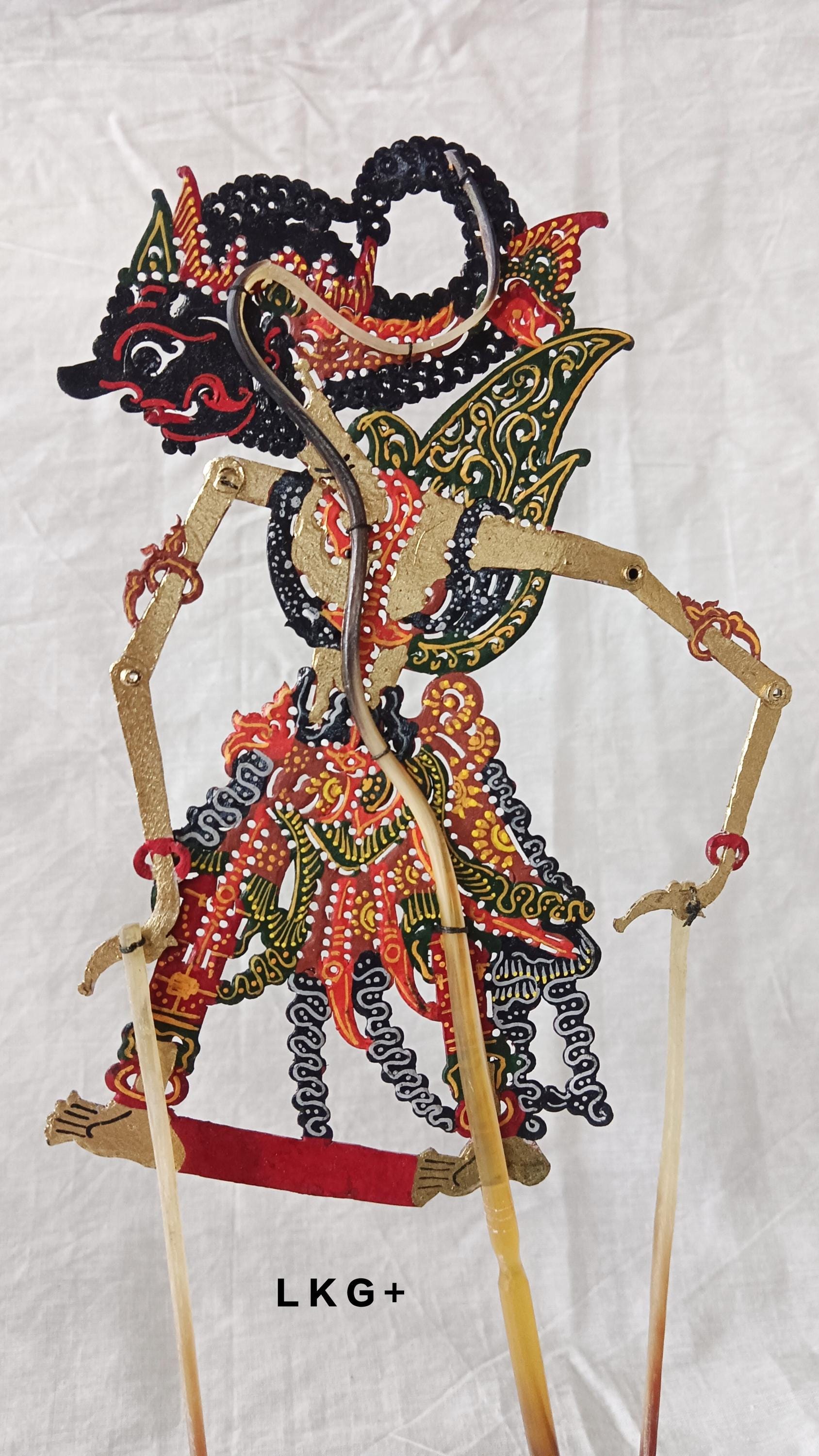 最高品質のガトットカチャ人形（影絵人形）／全高：30cm（11.8インチ