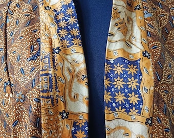 Batik outer made from premium cotton fabric /US Size/batik coat/ batik cardigan/outer batik/Indonesian batik blazer