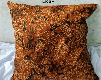 Federa per cuscino Batik/ 50 cm x 50 cm/ 20" X 20 "/ Federa per cuscino Batik indonesiano/ Federa per cuscino da divano