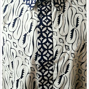 Indonesisch batikshirt/Amerikaanse maat S-4XL/traditioneel batikshirt/groot shirt/batikshirt met korte mouwen/shirt met normale pasvorm/mooi en uniek