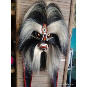 Bujang Ganong mask/ traditional mask from Ponorogo Indonesia/ Bujang ganong in reog ponorogo