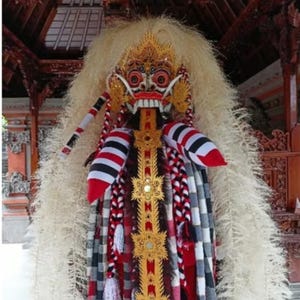 Complete Rangda costume / FREE handpainting head cover Rangda&#39;s cloth/Balinese Rangda costume